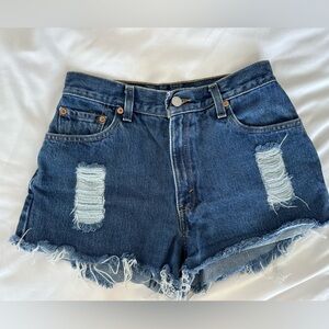 LEVI 550 denim shorts